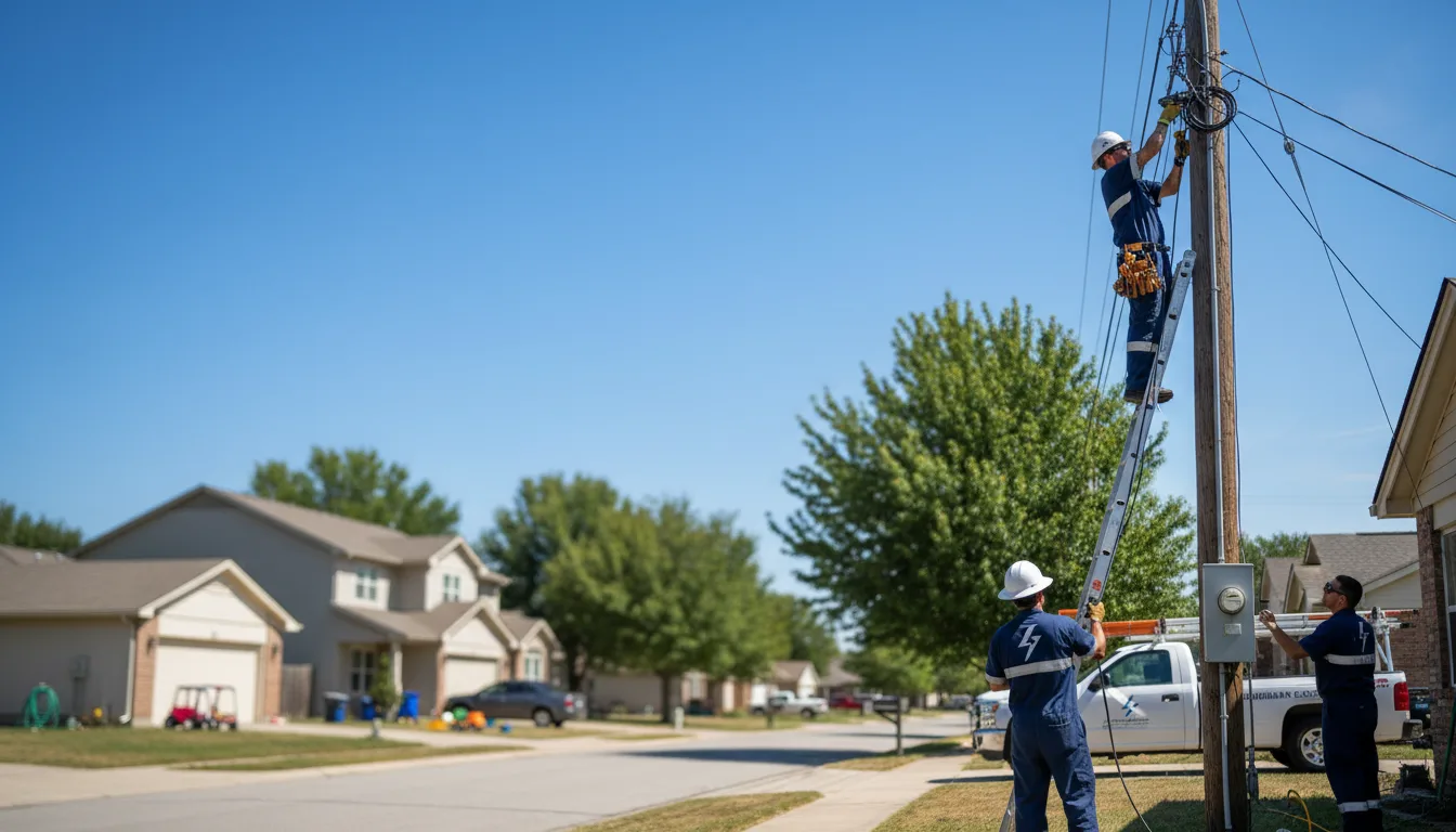 Residential electrician providing installation services in Byers, CO